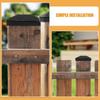 6Pcs Replacement Fence Post Cover Waterproof Fence Column Toppers Posts Top Protector  Backyard