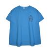 Kusguru Japan Streetwear Casual Blue Women's T-Shirt,