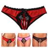 Women Sexy Lingerie Open Back See Through Lace Knickers Crotchless Panties Underwear Briefs