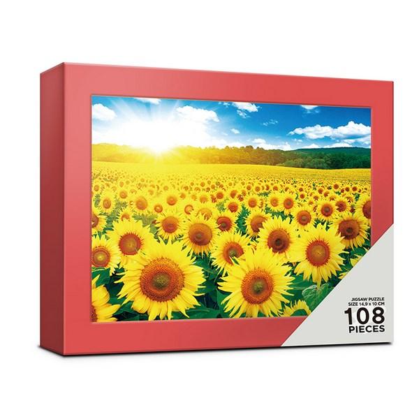 

Пазл Alok Подсолнуховое поле 6 + футляр в рамке AL108-13, разные цвета, 108 деталей Пазл, Детские игры, Развивающие игрушки