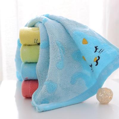 Asciugamano per bambini in fibra di bambù, asciugamano piccolo per bambini dell'asilo, morbido e assorbente, asciugamano per bambini gatto musicale