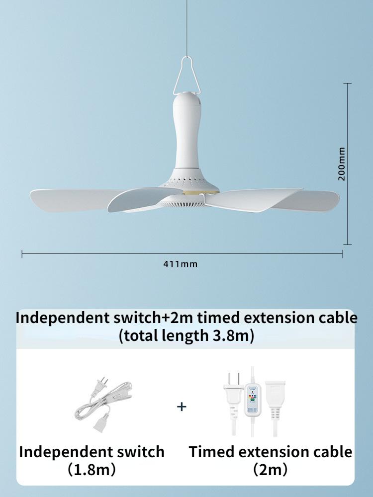 Socket Fan Light LED Ceiling Fan with Led Light Dimmable Small Ceiling Fan Garage Bathroom Study Bedroom Kitchen Use Fans