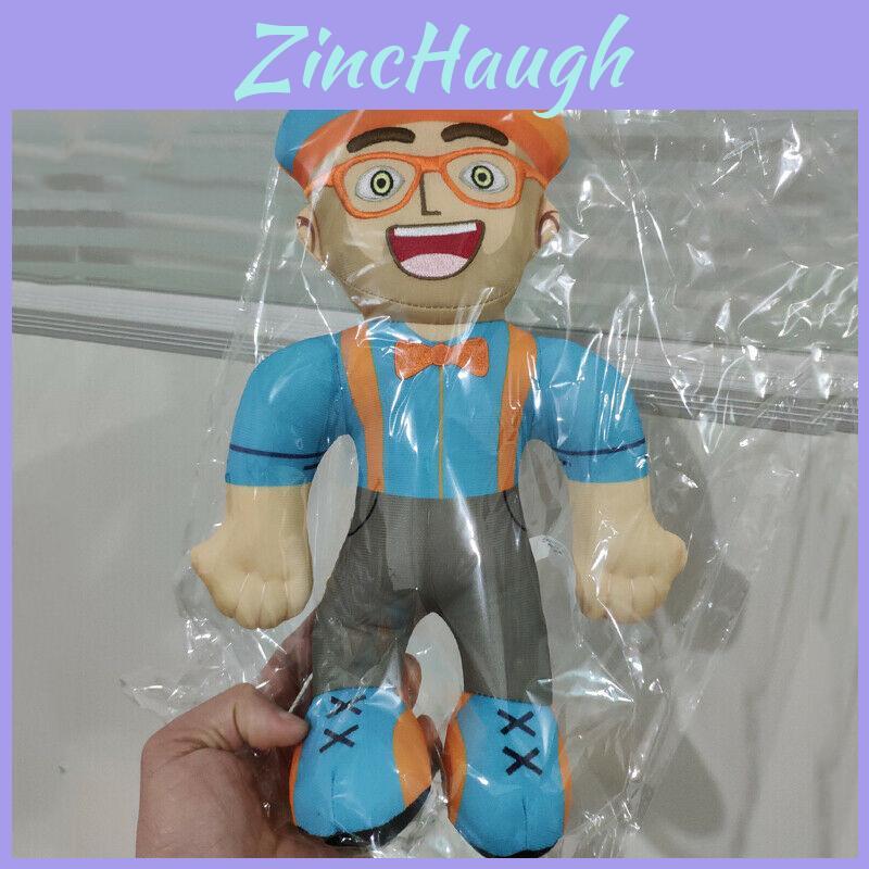 Delightful Blippi Cosplay Hat Plush Figure Toy Cuddly Stuffed Doll For Children