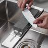 Grinding Stone Holder Adjustable Stainless Steel Sink Knife Sharpener Stand Multifunctional Whetstone Holder Kitchen Gadgets