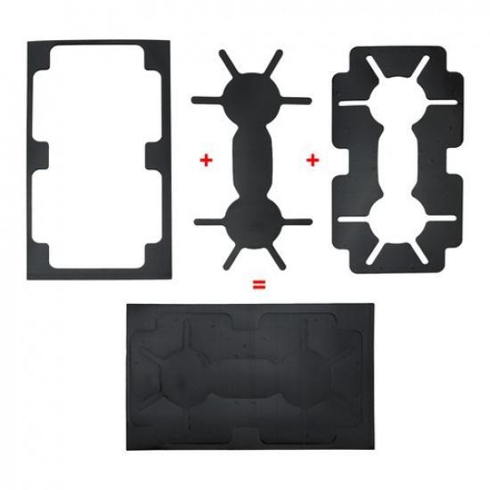 2PCS For Honda Pilot 2009-2015 Car Front Console Cup Holder Tab Foam Sheet Black