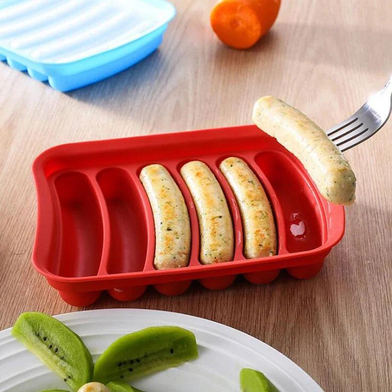 6 In 1 Sausage Machine Diy Mold Making Dog Handmade Ham Silicone Mold Baby