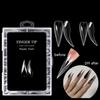 Eagle'S Talon 120/140 Pcs Short Curved Stiletto False Nail Tips Clear Soft Fake Nails Extensions For Diy Nail Salon Manicure