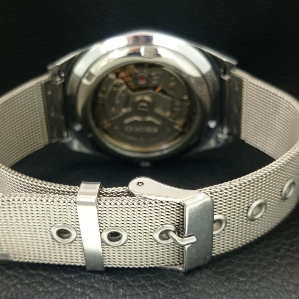 JAPAN VINTAGE REFURBISHED SEIKO 5 AUTOMATIC 6309A MENS WHITE WATCH a442574-1