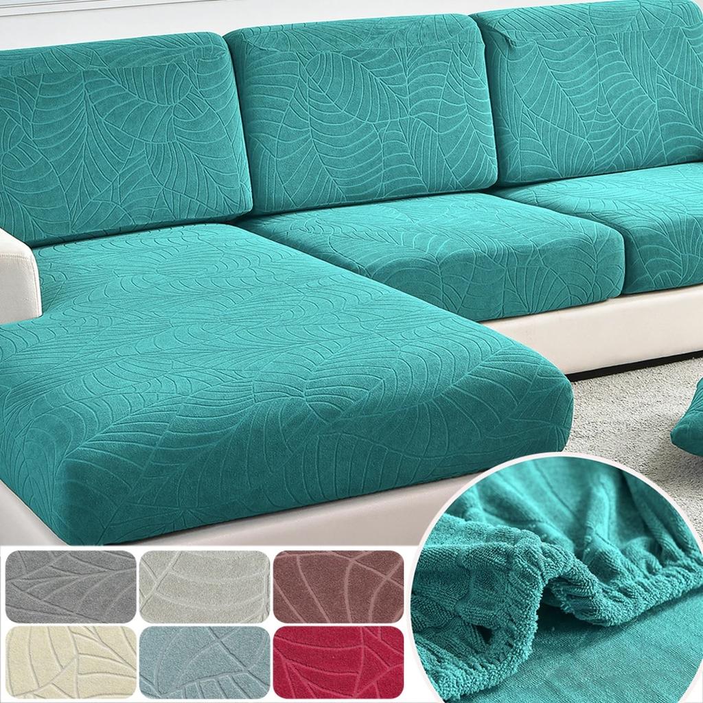 Wasserdichter Sitzkissenbezug, Jacquard, elastischer Sofabezug, verstellbarer, abnehmbarer Möbelschutz für Haustiere, Kinderstuhlbezug