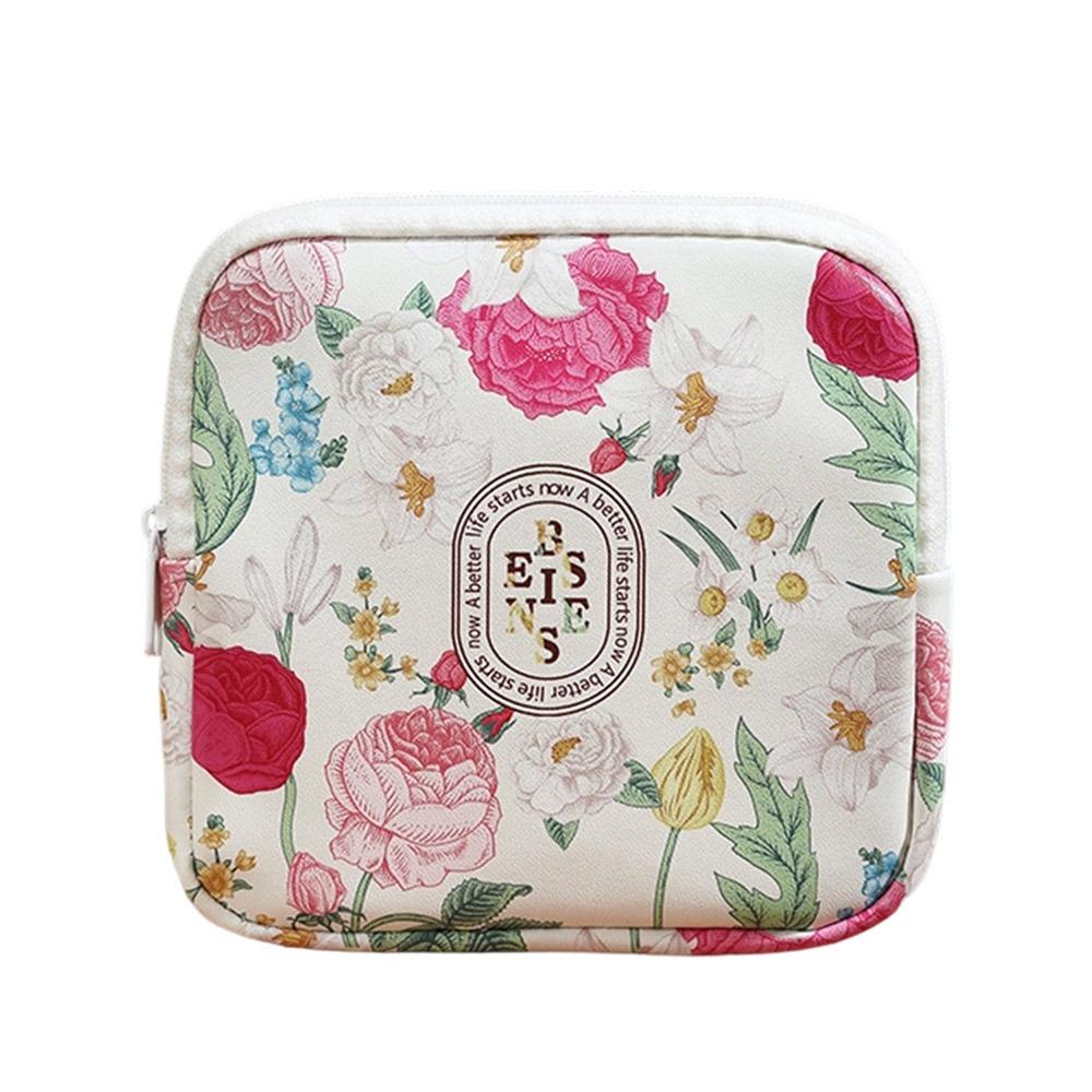 

Creative Zipper Pouch Sanitary Pads Bag Large Capacity Multipurpose Coin Purse Cosmetic Bag for Women Girls