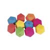 Silicone Hexagon Beads, 14mm Ø, Color, 10 Pcs
