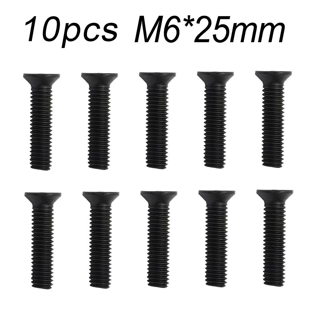 6/10Pcs Fixing Screw M5/M6 22mm/25mm Left Hand Thread For UNF Drill Chuck Shank Adapter Power Tool Replacement Accessories