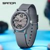 SANDA 3252 Adecuado para Deportes y Vida es un Regalo para Amigo Moda y Sencillo Estudiante Reloj de Cuarzo Estilo Popular Impermeable