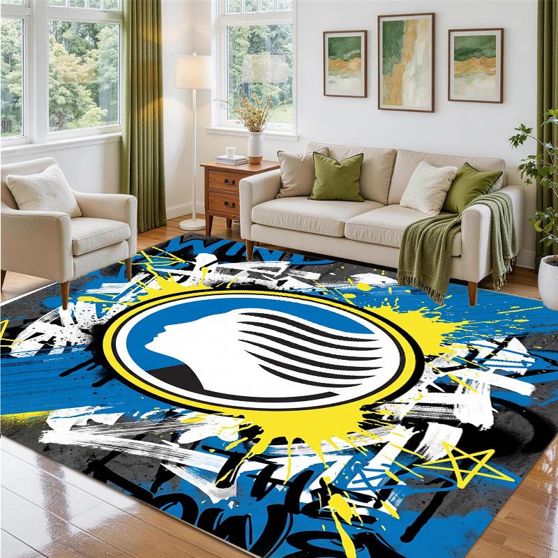 Atalanta FC Design Crystal Velvet Rug Soft Decorative Mat for Bedroom Entrance