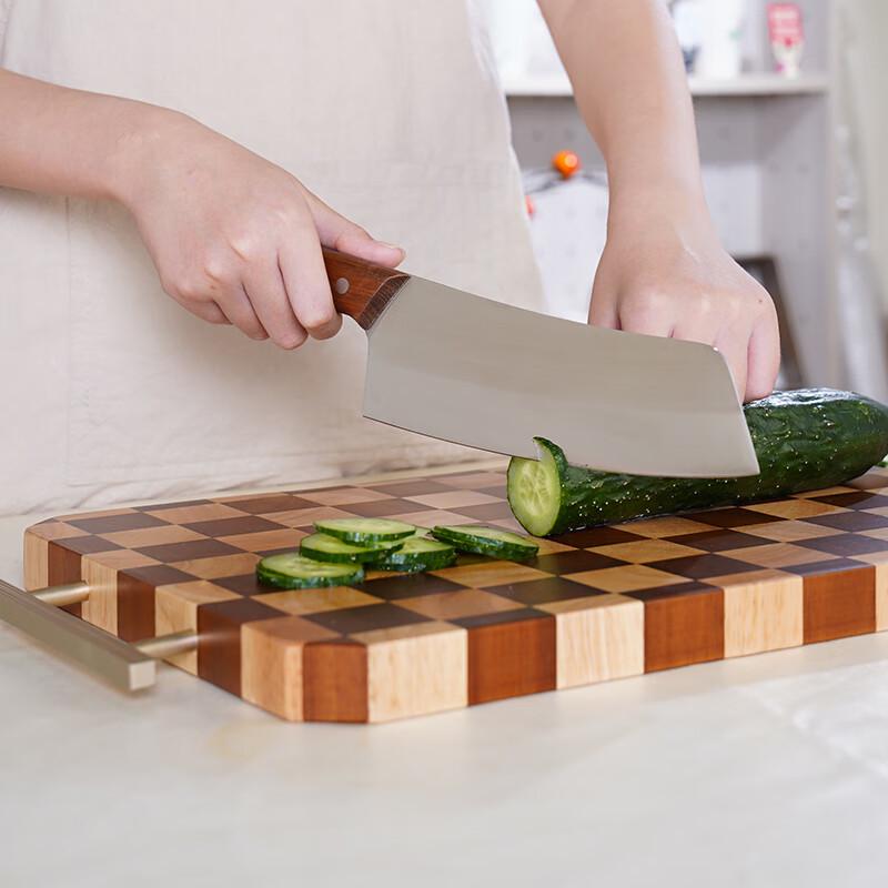 HuaQingGe Imported Acacia Wood Checkerboard Cutting Board