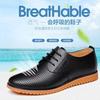 Leather shoes men's summer breathable hollow sandals new business casual leather shoes men's shoes British driving shoes