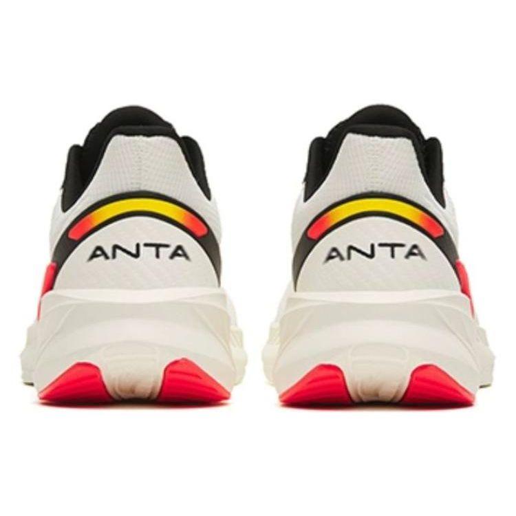 Anta Poison Spike 4 Lær Komfortable Daglige Støtdempende Sklisikre Lavsko Løpesko Herre sneaker Hvit Svart Rød 112315520-8