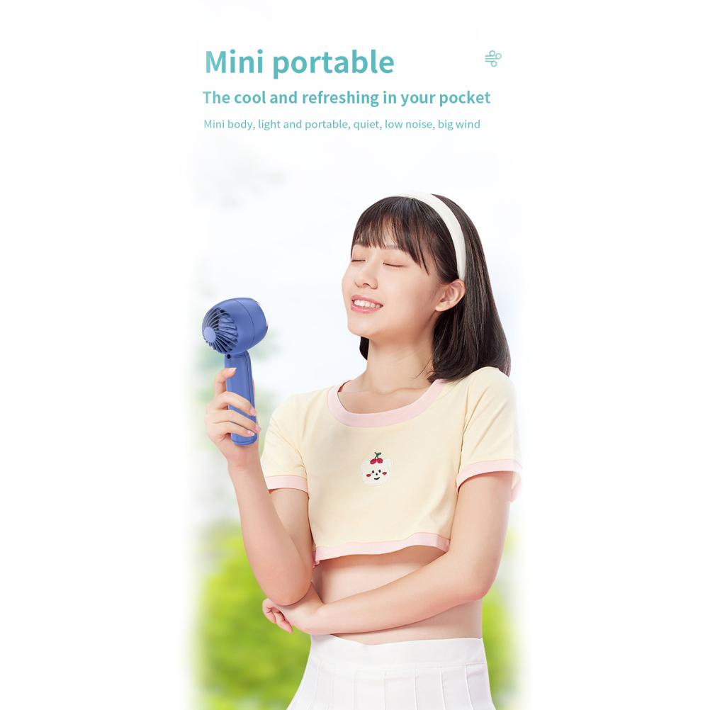 Handheld Fan Portable Rechargeable Mini Fan  Desk Table Fan with Base for Summer Indoor Outdoor Camping