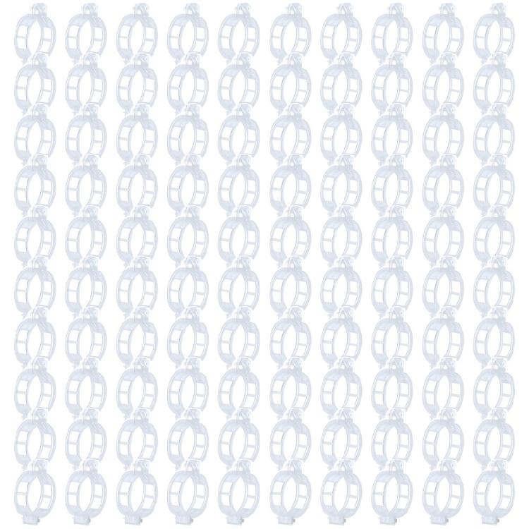 100pcs Plastic Plant Training Clip For Tomato Vine And Climbing Vegetables Reusable Plant Growth Support Holder 1