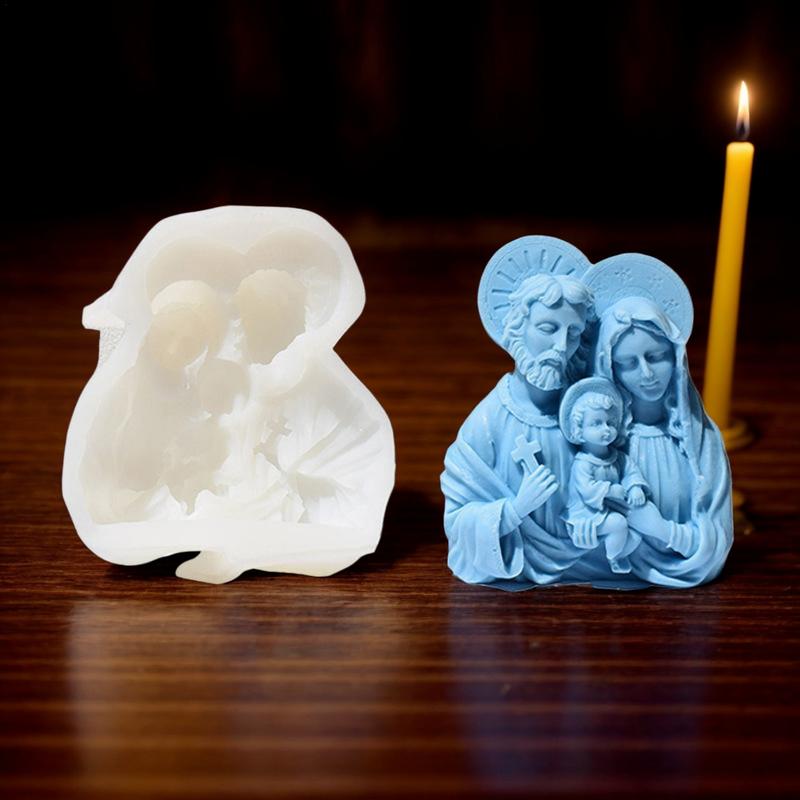 Candle Making Molds Portrait Chocolate Mould Art Craft Making Tool Resin Casting Mold For Wax Soap Scented Candle Home Decor