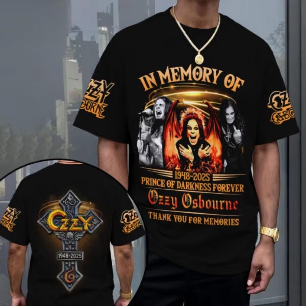 2026 New Classic Rock T-shirts Summer Print Men Women Street Hip Hop Trend Short Sleeve Tees Oversized Y2k Tops