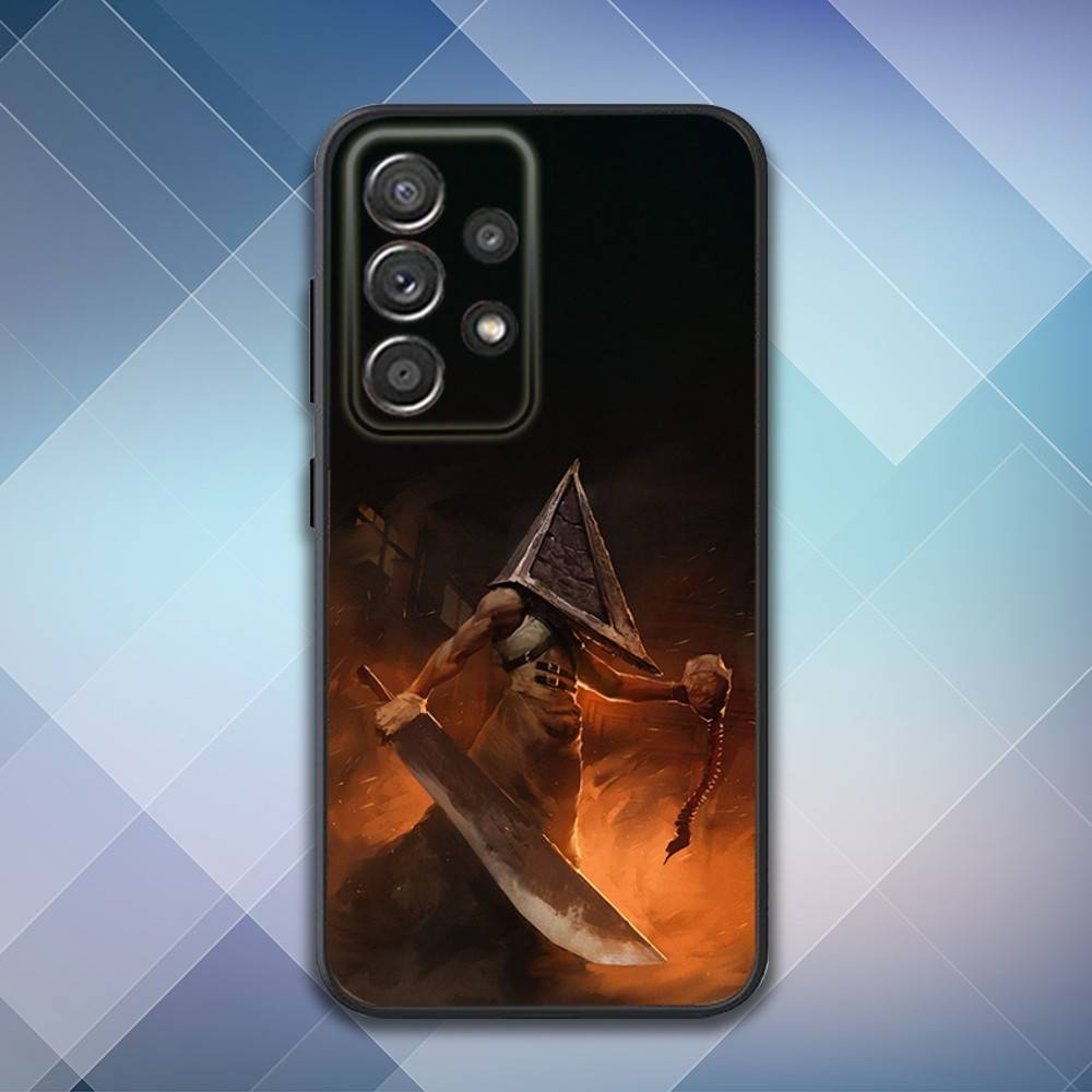 S-Silent Horror Hill Game Phone Case For Samsung S25,S24,S21,S22,S23,S30,Ultra,S20,Plus,Fe,Lite,Note,10,9,5G Black Cover