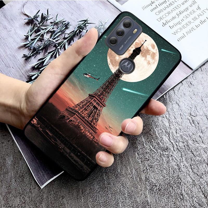 Eiffelturm-Telefon-Kasten für Motorola Moto E32 E20 E40 G22 G52 G20 G30 G100 G60 G50 G10 GPure GStylos G9 One Action Macro