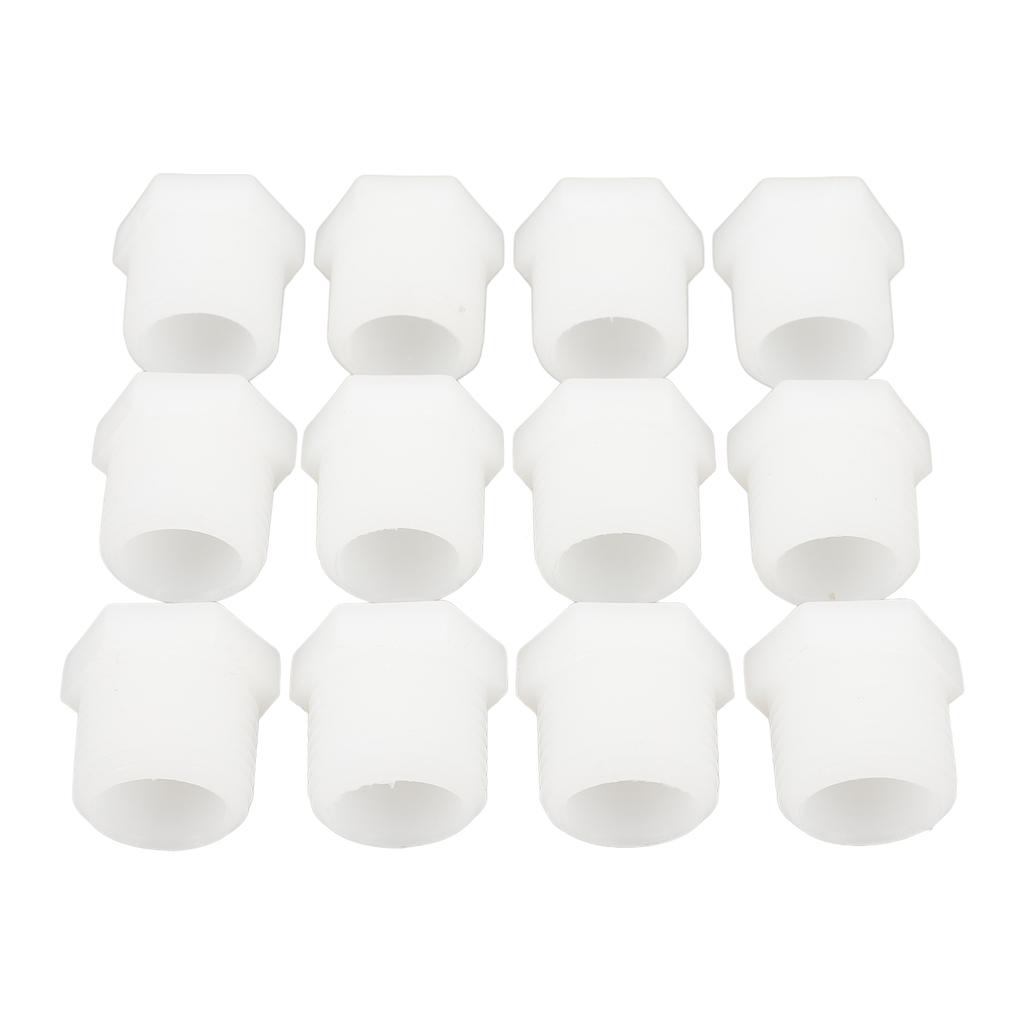 12PCS RV Water Heater Drain Plug Kit 1 2 Inch Camper White Plastic Drain Plug for Atwood Water Heaters
