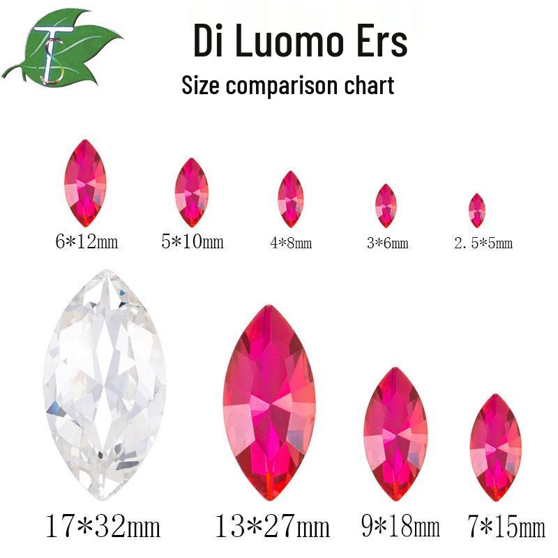 Horse Eye Crystal Diamond Shoe and Phone Case Accessories - Irregular Glass Stones