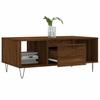 Vidaxl Coffee Table, Brown Oak, 90X50X36.5 Cm