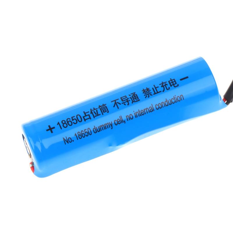 18650 Dummy Cell Battery Housing 0V Adapter Tube 5.5x2.1mm/5.5x2.5mm Port for Battery Capacity Testing