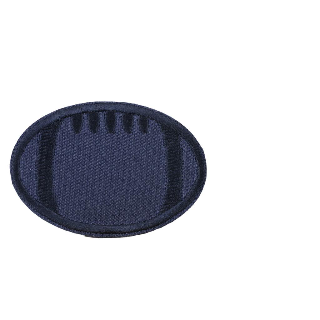 New Embroidery Cloth Sticker Navy Blue Twill Smiley Face Patch Sticker Computer Embroidery Chapter Boy Love Ironing Pentagram