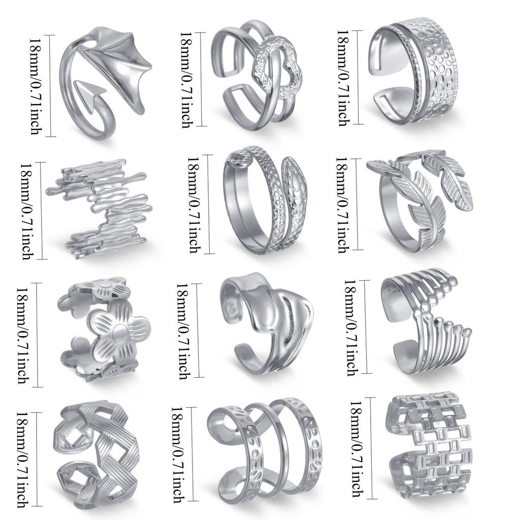 Adjustable Non-Fade Electroplated Couple's Ring