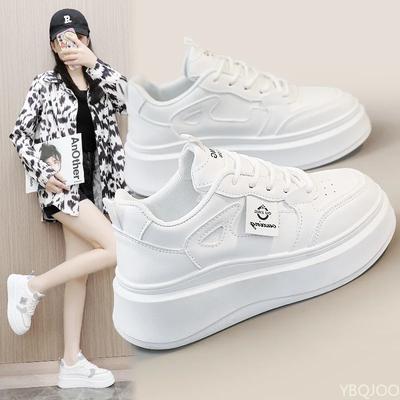 Sneakers Donna Moda Piattaforma Primavera Nuovi Fondo Spesso Allacciatura Scarpe da Passeggio Donna Comfort Antiscivolo Resistenti all'Usura Scarpa Sportiva
