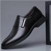 Autumn New Men's Dress Shoes Men's British Business Soft Leather Pointed Youth Leather Shoes White Single Wedding Shoes M973
