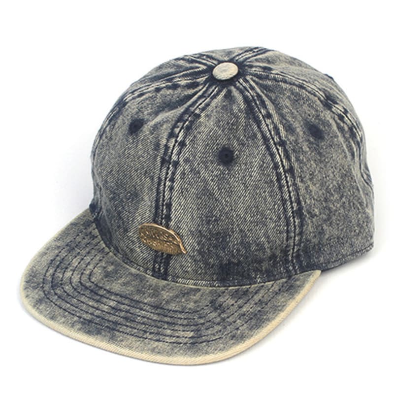 Universal chemistry Washing Denim Strapback Cap denim hat