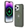 For iPhone 16 Pro Back Cover Skin Touch Frosted Translucent Magnetic Phone Case
