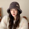 Winter Hat Women's Fleece Thickened Bucket Hat Warm Fashion Bucket Hat Windproof Basin Hat