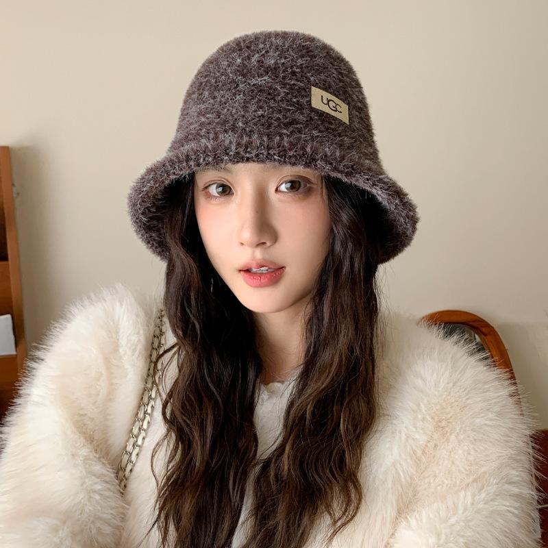 Winter Hat Women's Fleece Thickened Bucket Hat Warm Fashion Bucket Hat Windproof Basin Hat