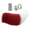 Dynamic Electric Plush Animal Tail For Car Exterior Decor Sound Activated Remote Control USB Charging Furry Tail Ornament