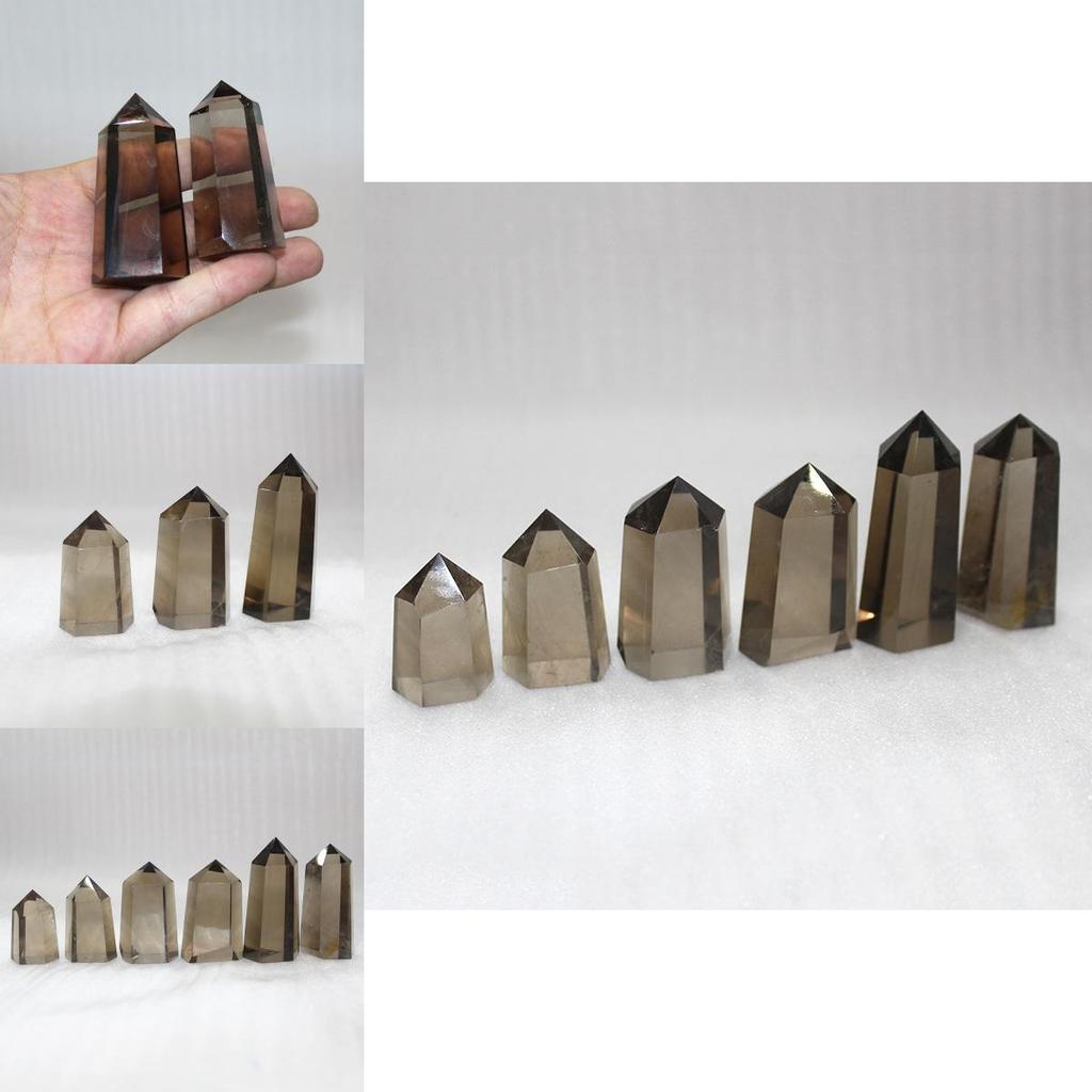 Natürlicher Rauchiger Citrin Quarz Obelisk Kristallstab Spitze Einzigartig Heilung Heimdeko Geschenk Mit Elegantem Design