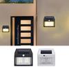Solar Fence Lights Fence Solar Lights Outdoor Waterproof Wall Lamp Waterproof Motion Sensor Rechargeable Bright Lighting With 3