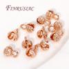4/5.5MM Brass Cord Ends 18K Gold Plated Clam Shell Bead Tip Ball Chain Crimp Findings For DIY Beading Jewellery Making Supplies
