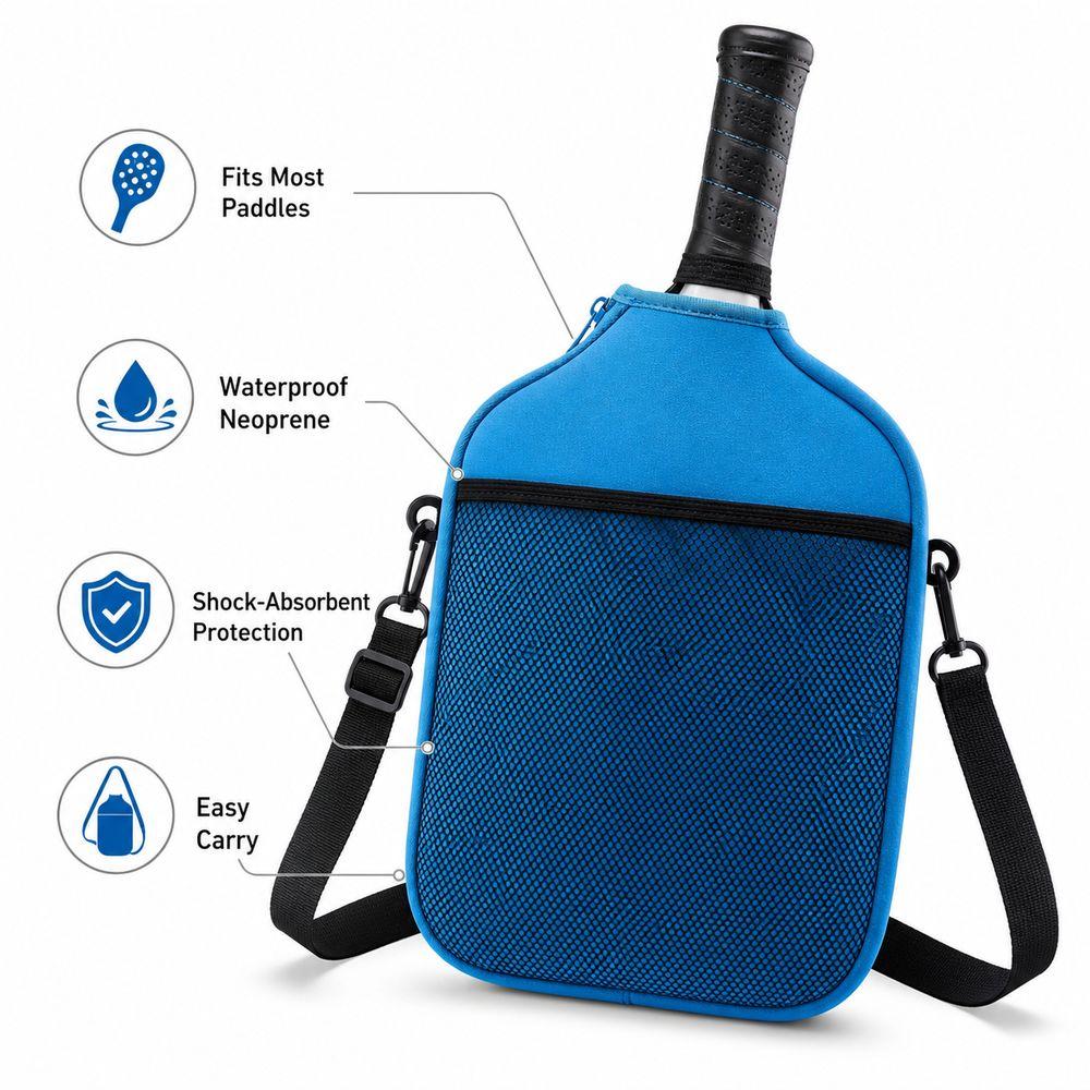 Protective Pickleball Racket Storage Bag Waterproof PickleBall Paddle Case  Pickleball Accessories