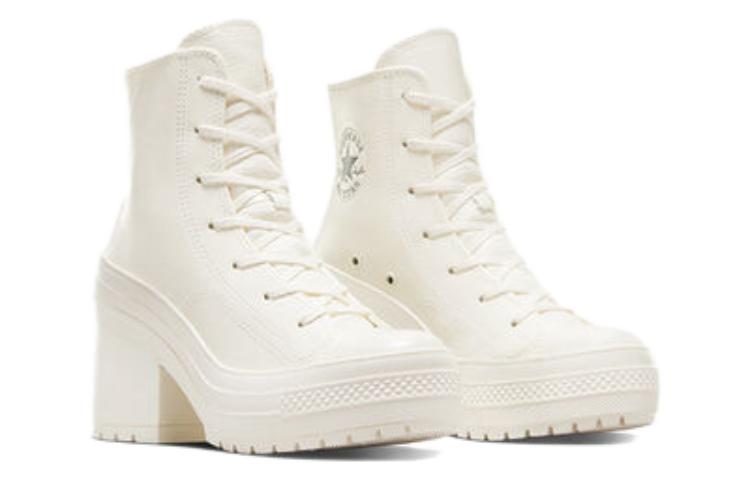 Chuck 70 De Luxe Wmns Converse Tacco Pelle High 'Egret' Donna A07127C