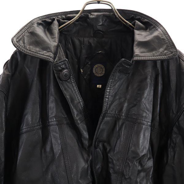 OLD 90s Genuine Leather leather jacket F Genuine leather quilted lining Men's Used