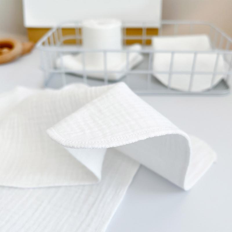 Nursing Towel for Newborn Toddler 4-Layers Cotton Wiping Towel Face Towel Muslin Washcloths Saliva Wipes Nursing Towel