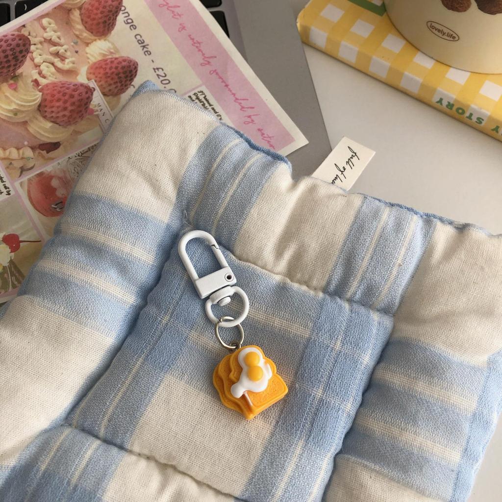 Cute French Breakfast Bread Keychain Pendant - Perfect for Bags, Friend and Couple Gifts
