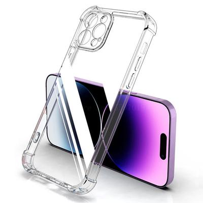 Clear Shockproof Phone For iPhone 15 14 13 12 11 Pro Mini 8 Plus X XR XS Max Lens Protection Case On iPhone Back Cover