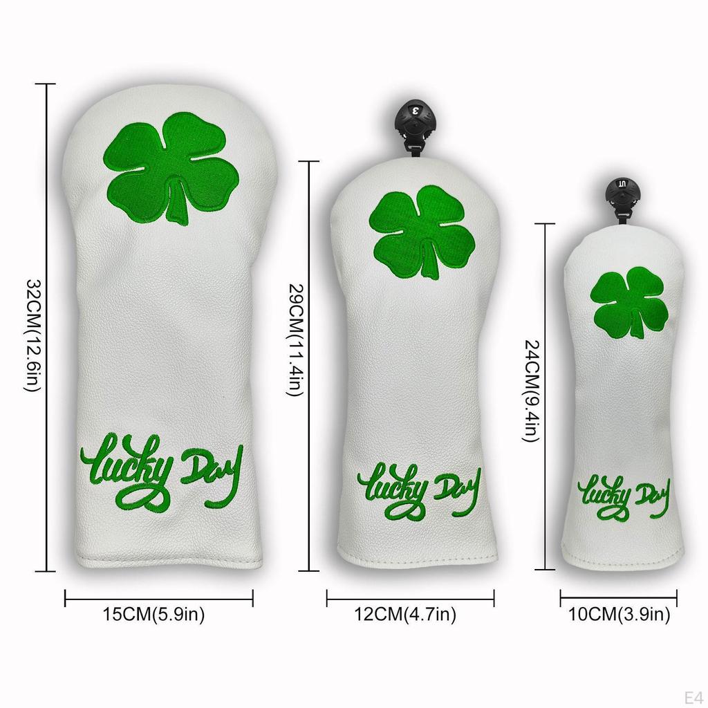 Golf Club Head Cover Accessories Training Supplies, Lightweight Portable Wear Resistant PU Leather